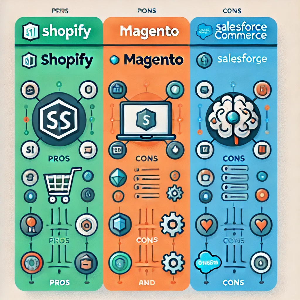 sfcc vs shopify vs magento